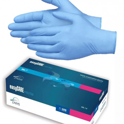 Easy CARE- Cimdi, nepūderēti, zilā krāsā, L 100gb