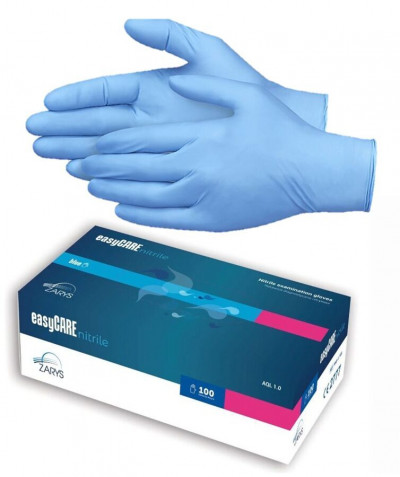Easy CARE- Cimdi, nepūderēti, zilā krāsā, M 100gb