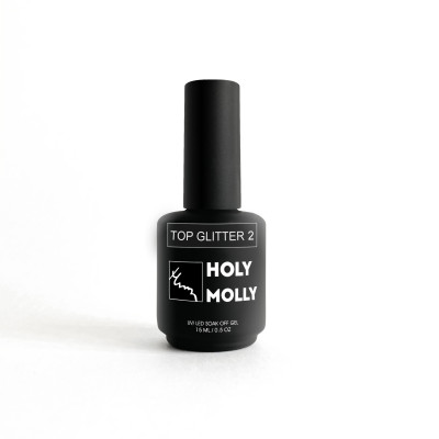 HOLY MOLLY TOP COAT - GLITTER 1, 15 ml