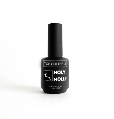 HOLY MOLLY TOP COAT - GLITTER 1, 15 ml