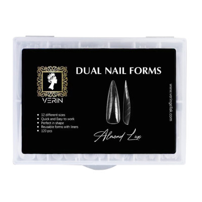VERIN DUAL NAIL FORMS - ALMOND LUX