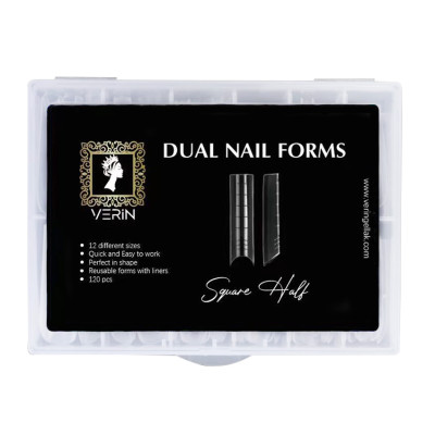 VERIN DUAL NAIL FORMS - SQUARE HALF