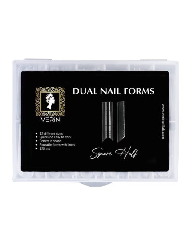 VERIN DUAL NAIL FORMS - SQUARE HALF
