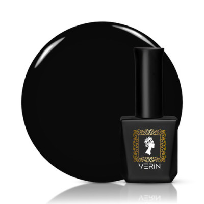 VERIN GEL POLISH - SUPER BLACK, 10 ml