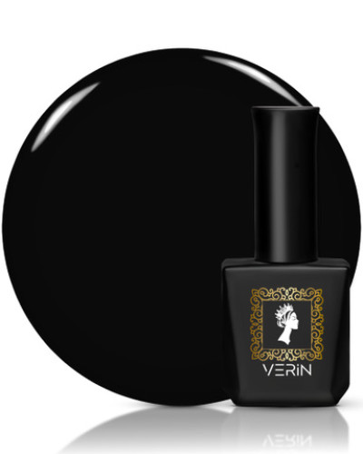 VERIN GEL POLISH - SUPER BLACK, 10 ml
